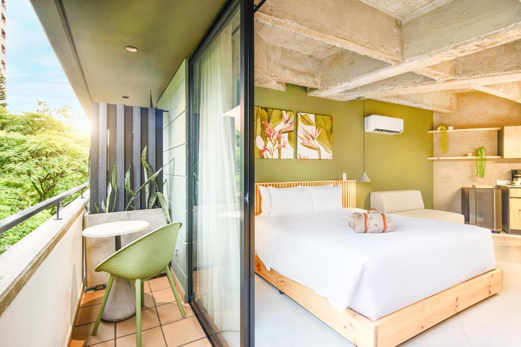 Postel nebo postele na pokoji v ubytování Firenze Lofts