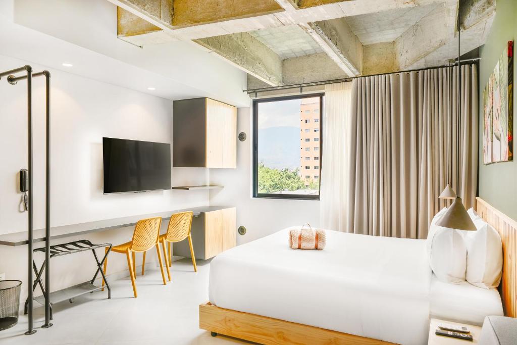 TV a/nebo společenská místnost v ubytování Firenze Lofts