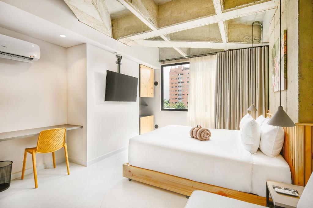 TV a/nebo společenská místnost v ubytování Firenze Lofts