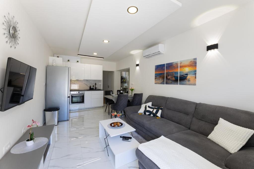 Η κουζίνα ή μικρή κουζίνα στο Apartment Coastal Charm