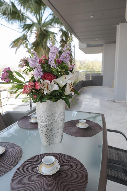 Balkón nebo terasa v ubytování Sea View Apartment