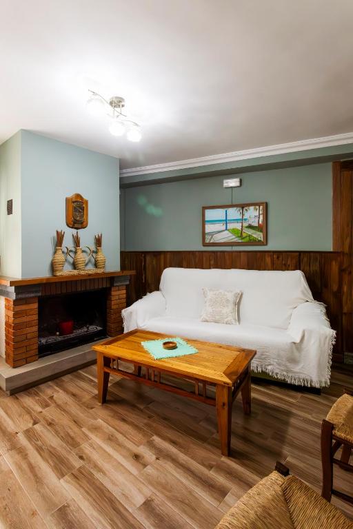 Posezení v ubytování Molino de Lucero, casa rural