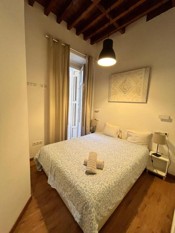 Posteľ alebo postele v izbe v ubytovaní Premium Malaga Center