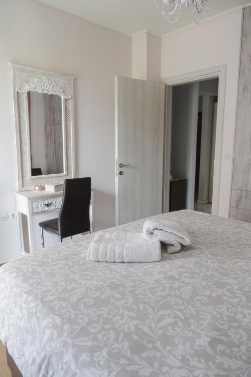 Postel nebo postele na pokoji v ubytování Sea View Apartment
