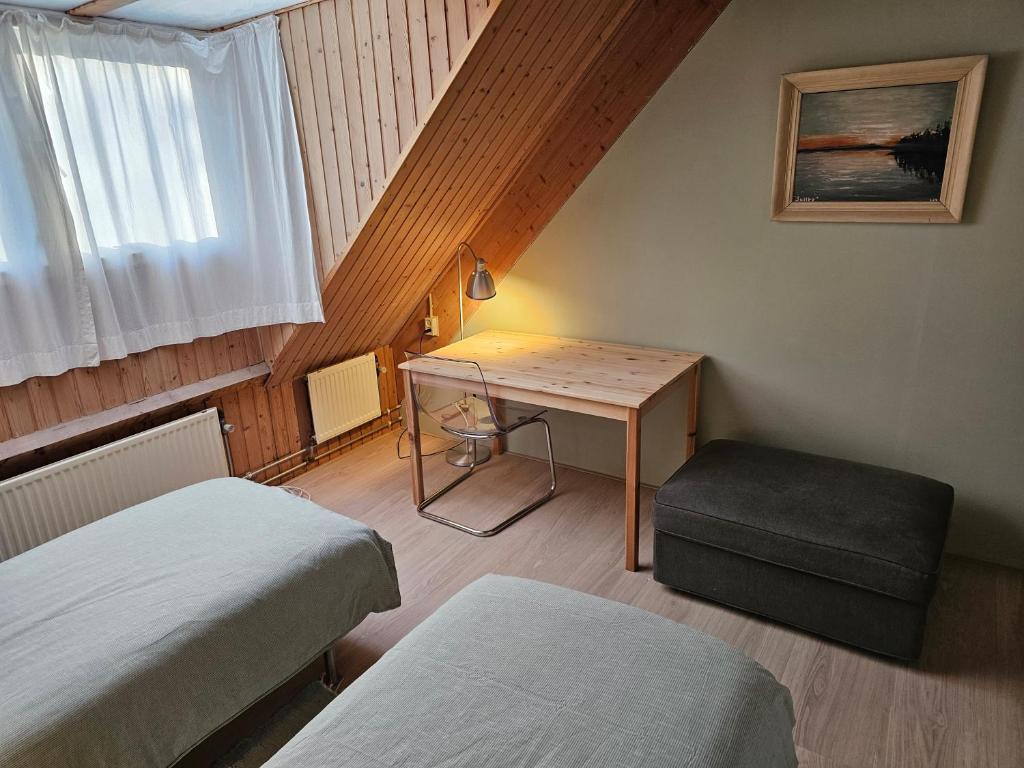 Postel nebo postele na pokoji v ubytování Rustherberg