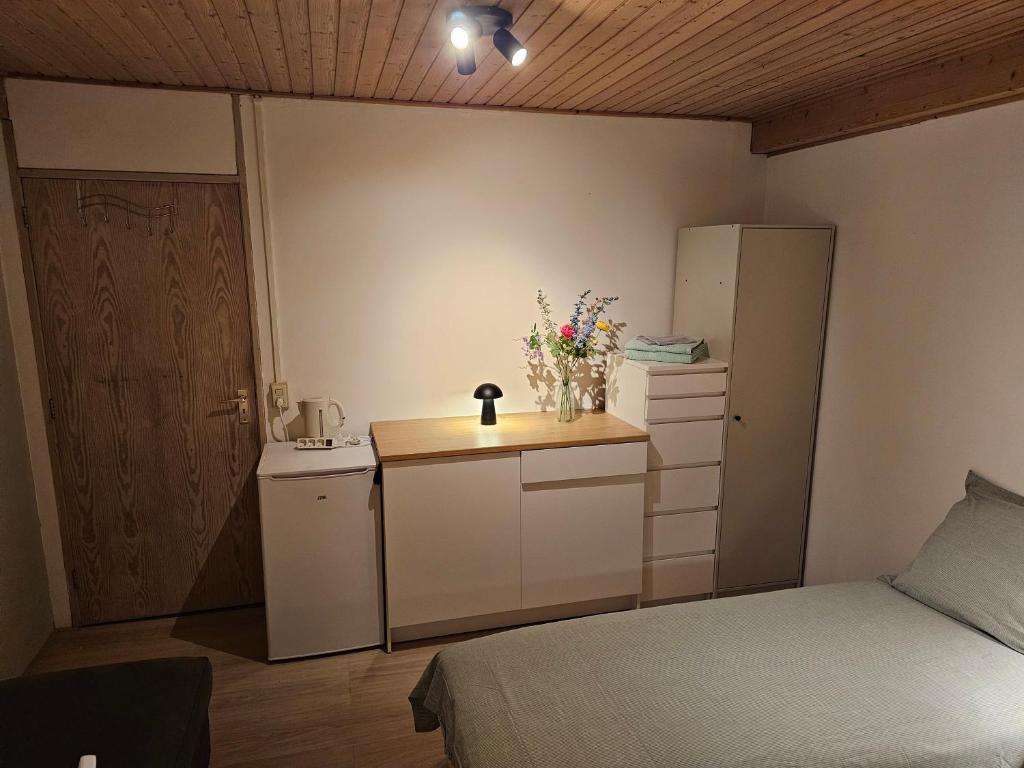 Postel nebo postele na pokoji v ubytování Rustherberg