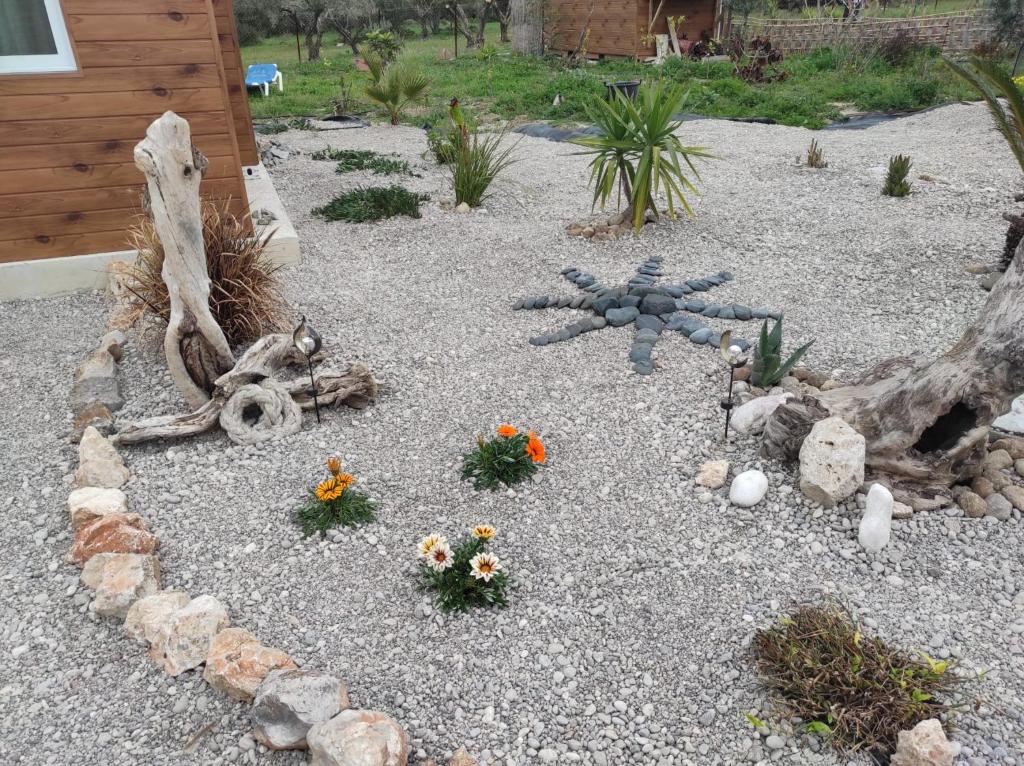 Zahrada ubytování Mountain View Bungalows Dimilia