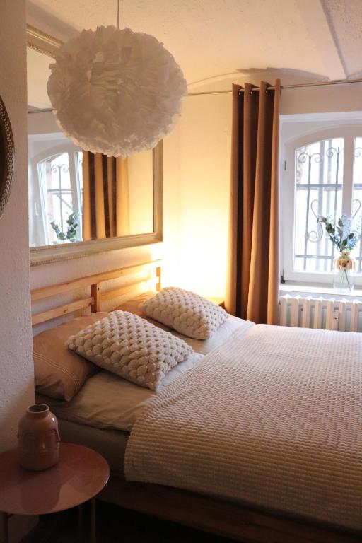 En eller flere senger på et rom på Hostel Bertha-Marie Vanilletraum