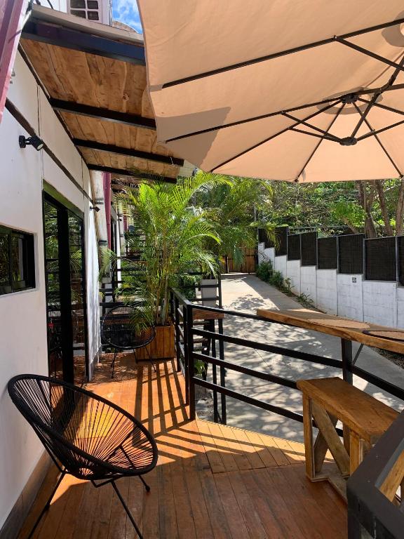Balkón nebo terasa v ubytování Hotel en Huacas y Brasilito