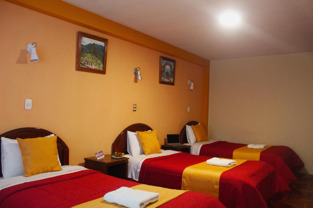 Postel nebo postele na pokoji v ubytování Hostel Sol Andina Inn