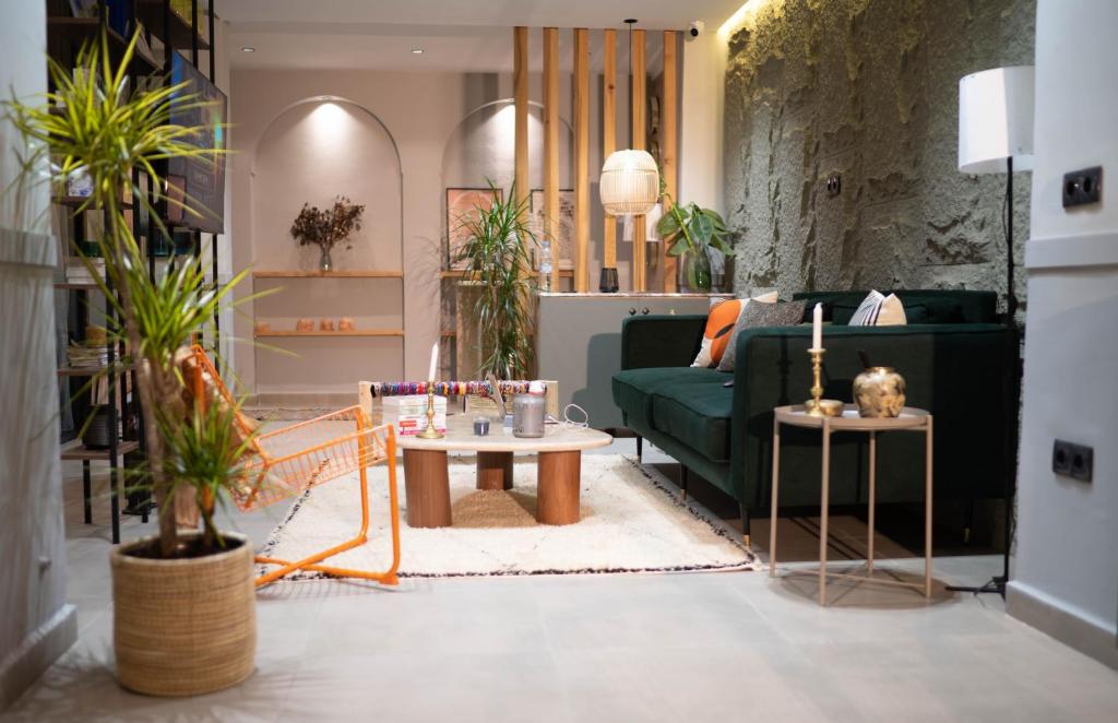 Posezení v ubytování Penthouse-fes