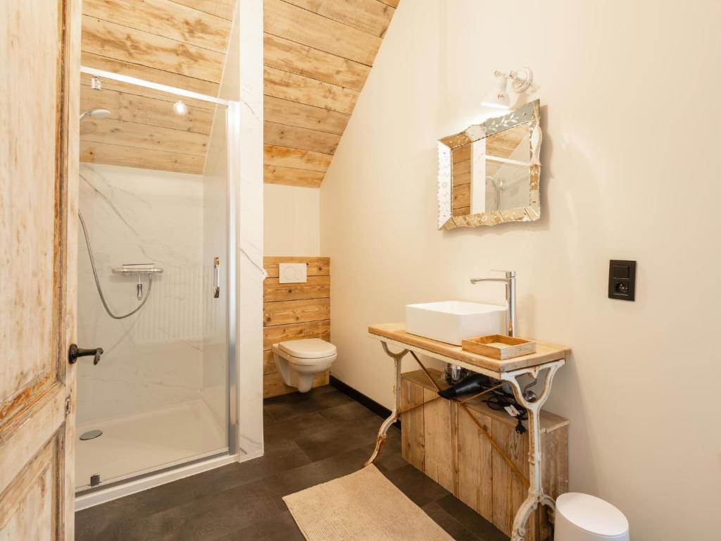 Koupelna v ubytování Maison Cuberdon