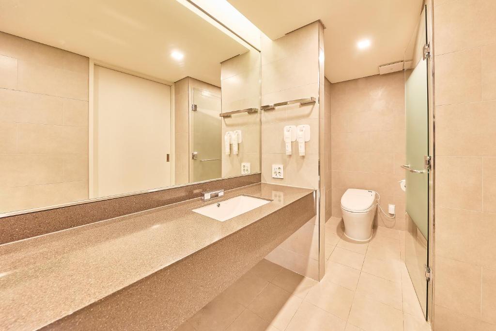 Koupelna v ubytování Hotel Thomas Myeongdong