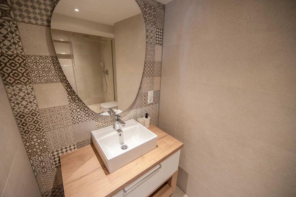 Koupelna v ubytování Exklusive Apartments im Gründerzeitjuwel
