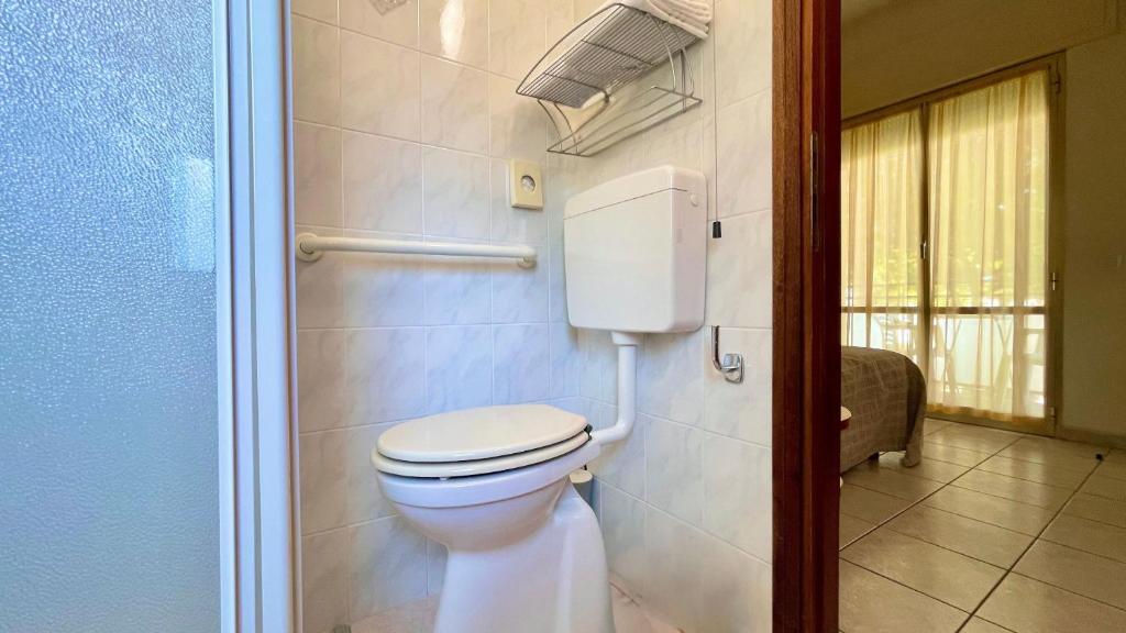 Koupelna v ubytování Hotel Zanella