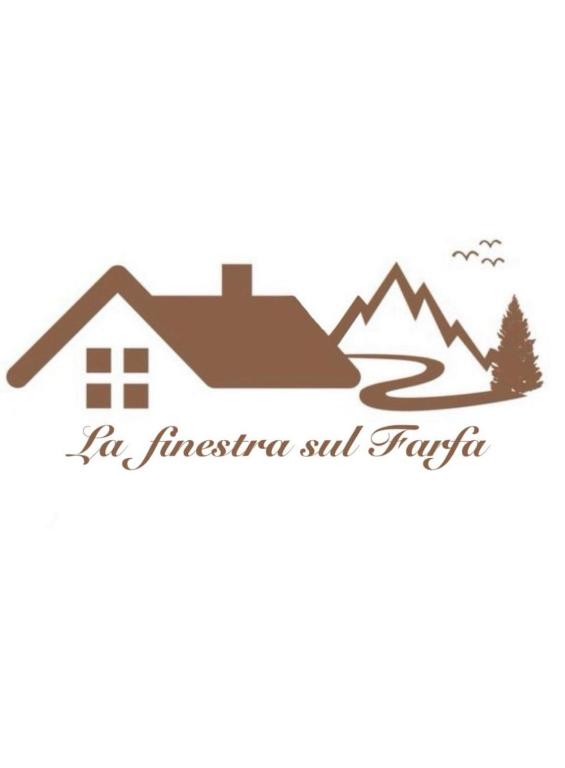 a picture of a house and a mountain at La finestra sul Farfa in Bocchignano