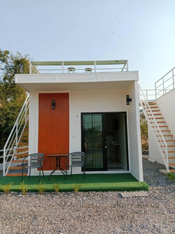 Balkón nebo terasa v ubytování มานอนนี่ รีสอร์ท