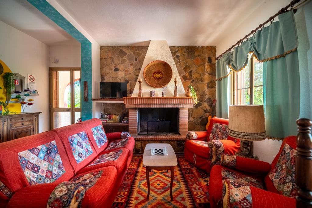 Χώρος καθιστικού στο Resonance Experience - Villa Escape Surrounded by Nature & Ancient Sites