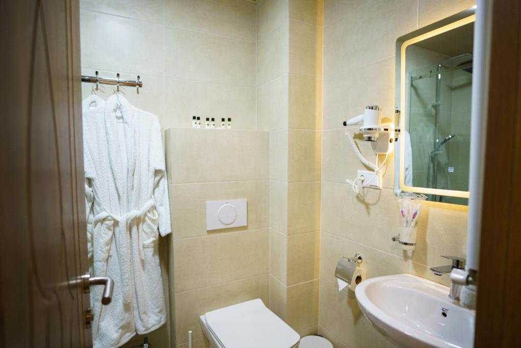 Koupelna v ubytování Green Palace Kutaisi
