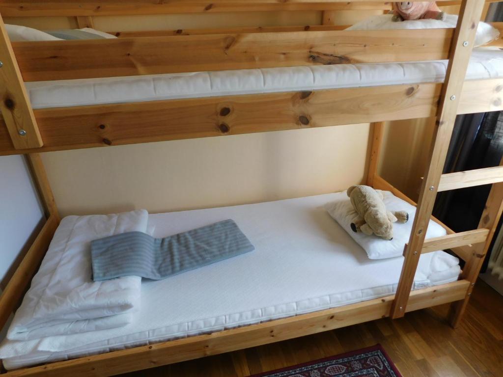 Postel nebo postele na pokoji v ubytování Vandrarhem Solgården