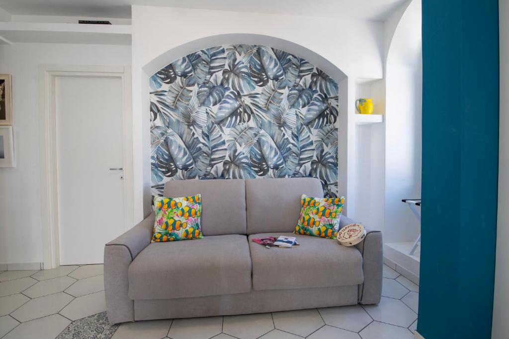 Posezení v ubytování CAMERELLE LUXURY STAY