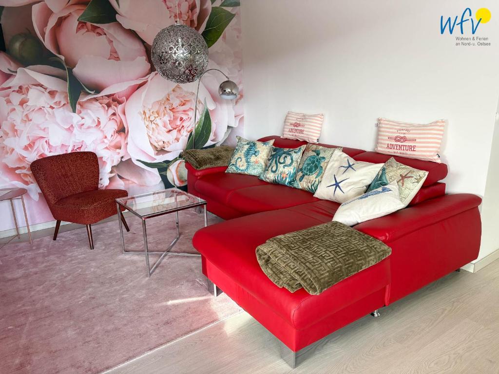 Posezení v ubytování Villa Düna Ferienwohnung 5