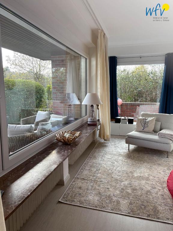 Posezení v ubytování Villa Düna Ferienwohnung 5