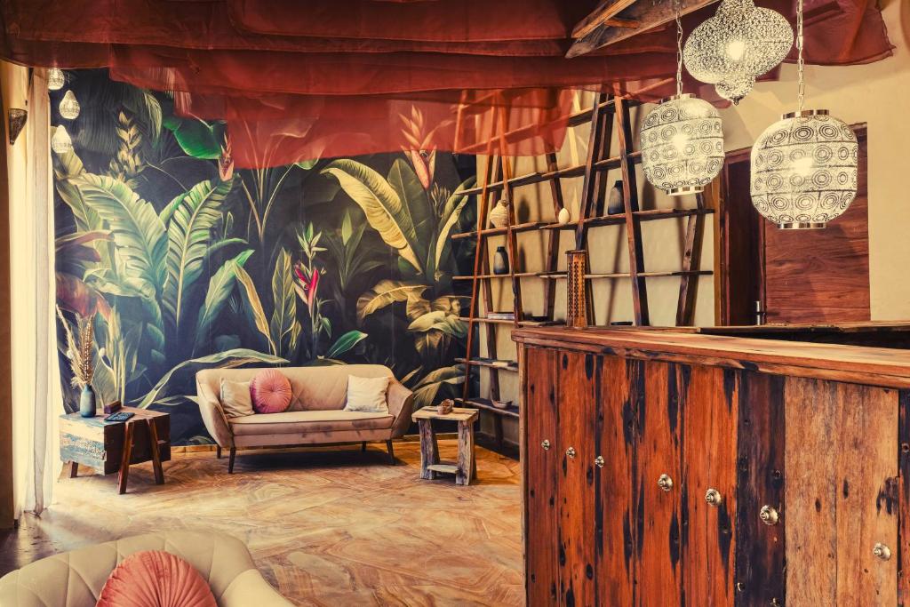 Posezení v ubytování Clove Island Essence & Spa