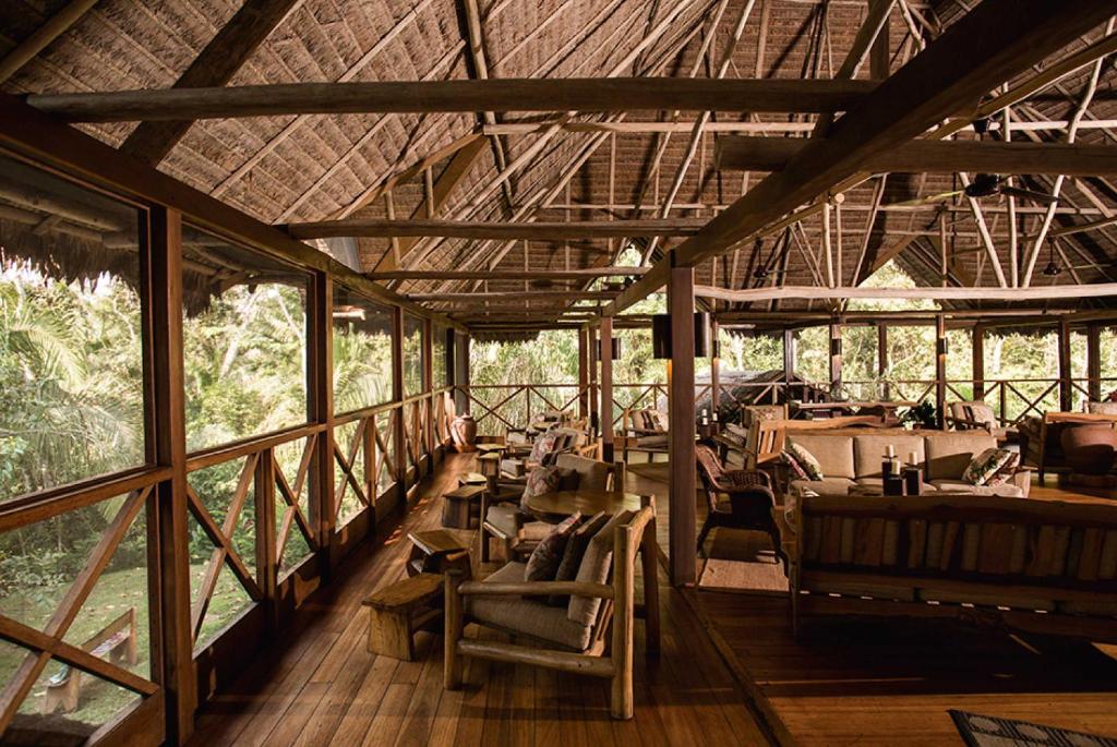Restaurace v ubytování Inkaterra Hacienda Concepcion