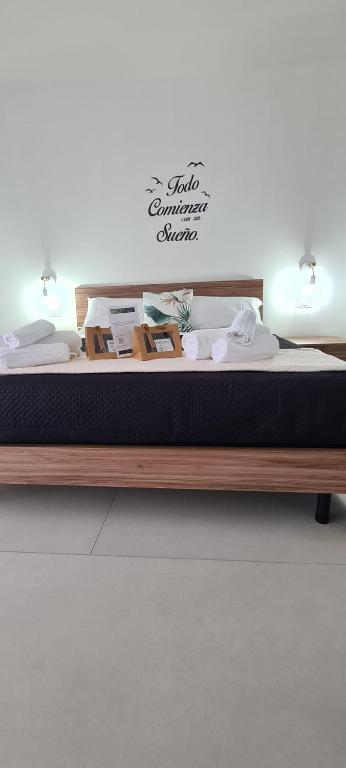 Letto o letti in una camera di Tropical House