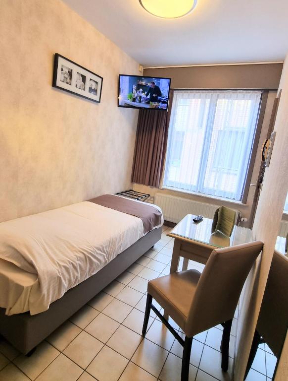 TV a/nebo společenská místnost v ubytování Hotel De Golf
