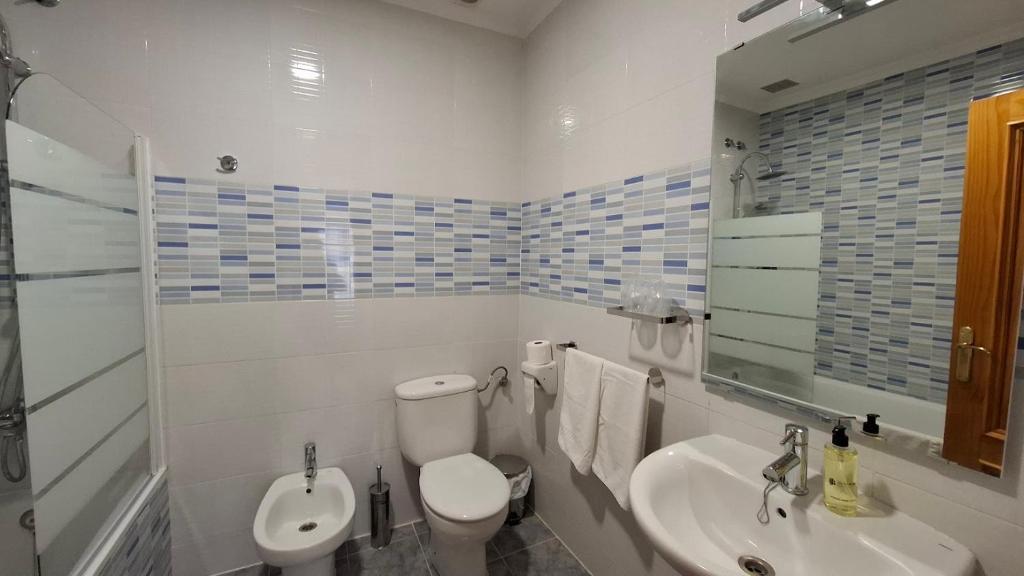 Koupelna v ubytování Hostal Bellas