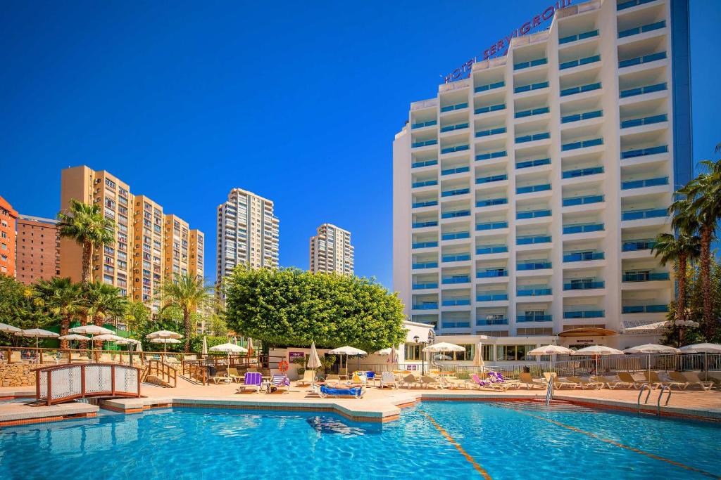 Bazén v ubytování Hotel Servigroup Castilla nebo v jeho okolí