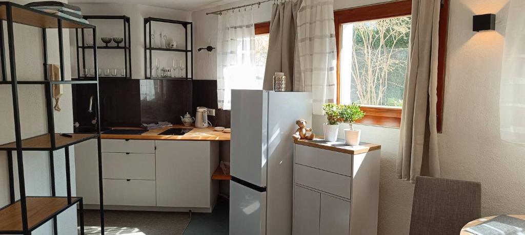 Η κουζίνα ή μικρή κουζίνα στο Cozy room in Nagold with Private Facilities