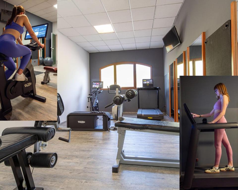 Fitness centrum a/nebo fitness zařízení v ubytování Ancora Sport Resort Hotel