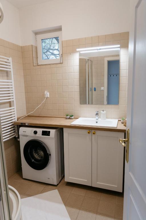 Koupelna v ubytování Csillagvirág Apartman