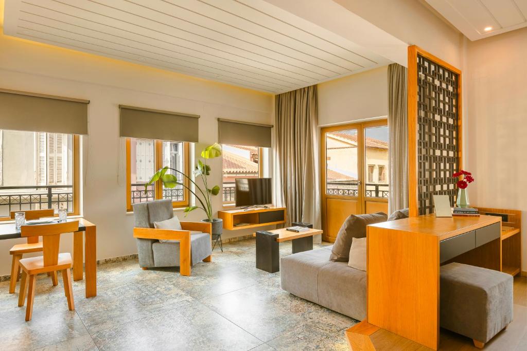 Posezení v ubytování Querini Luxury Suites