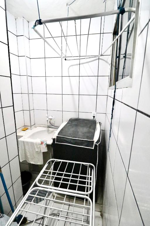 Koupelna v ubytování Apartamento Mobiliado AptCE