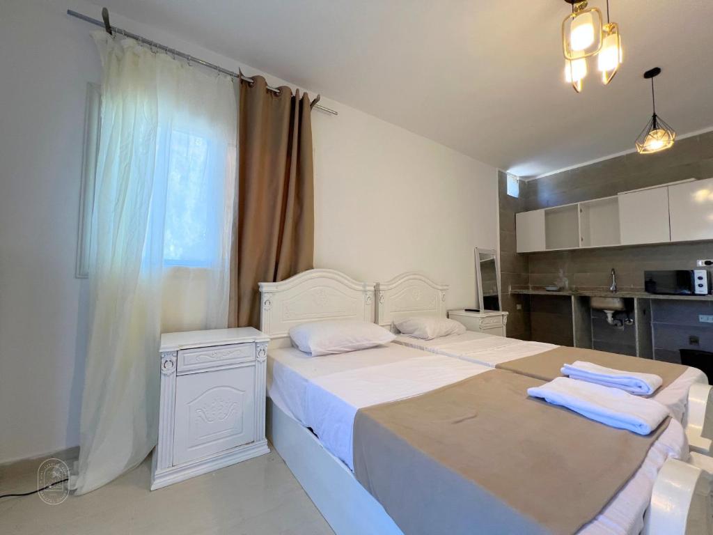 Postel nebo postele na pokoji v ubytování Manzzel Dahab Hostel