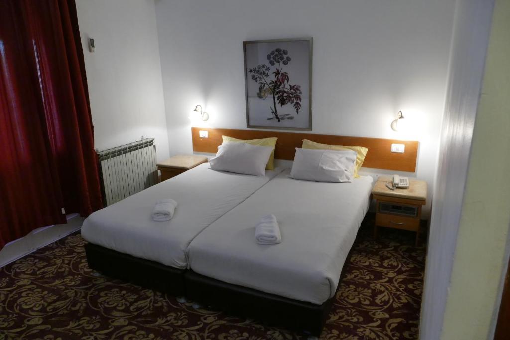 Postel nebo postele na pokoji v ubytování Zion Hotel