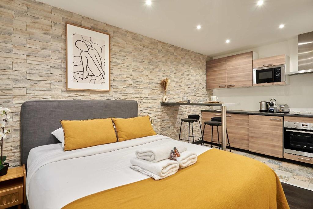 Köök või kööginurk majutusasutuses Studio Le Marais by Studio prestige