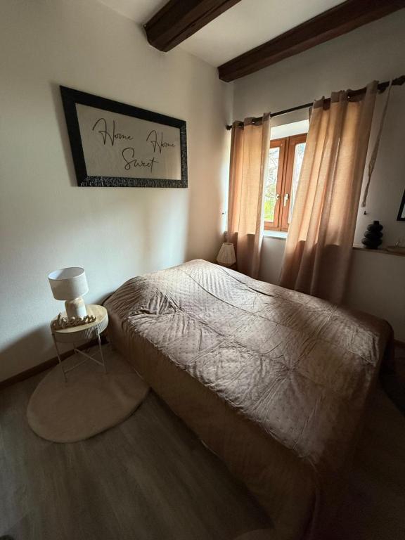 Postel nebo postele na pokoji v ubytování Hotel Wistub Le PasSage