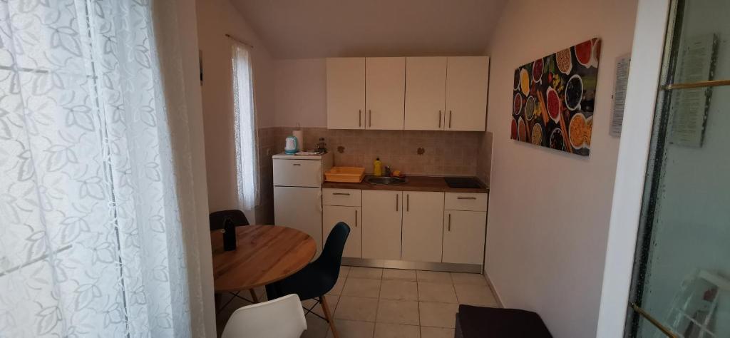 Kuchyň nebo kuchyňský kout v ubytování Apartments Marin, Kolan, Mandre, Pag