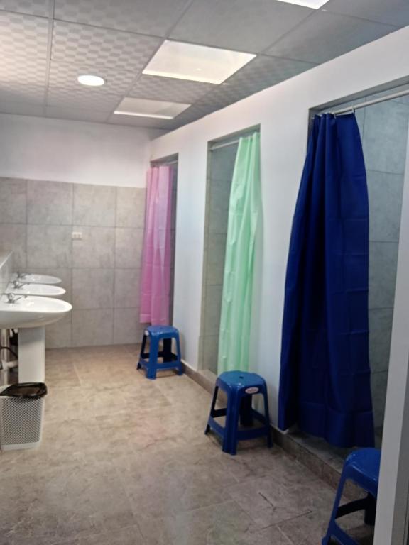 Koupelna v ubytování Auquis Hostel
