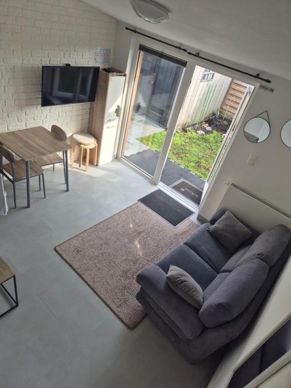 Posezení v ubytování Smaal apartment Beti