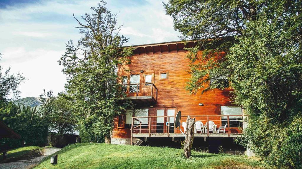 Zahrada ubytování Arbolar, Casas de Montaña- Piscina climatizada
