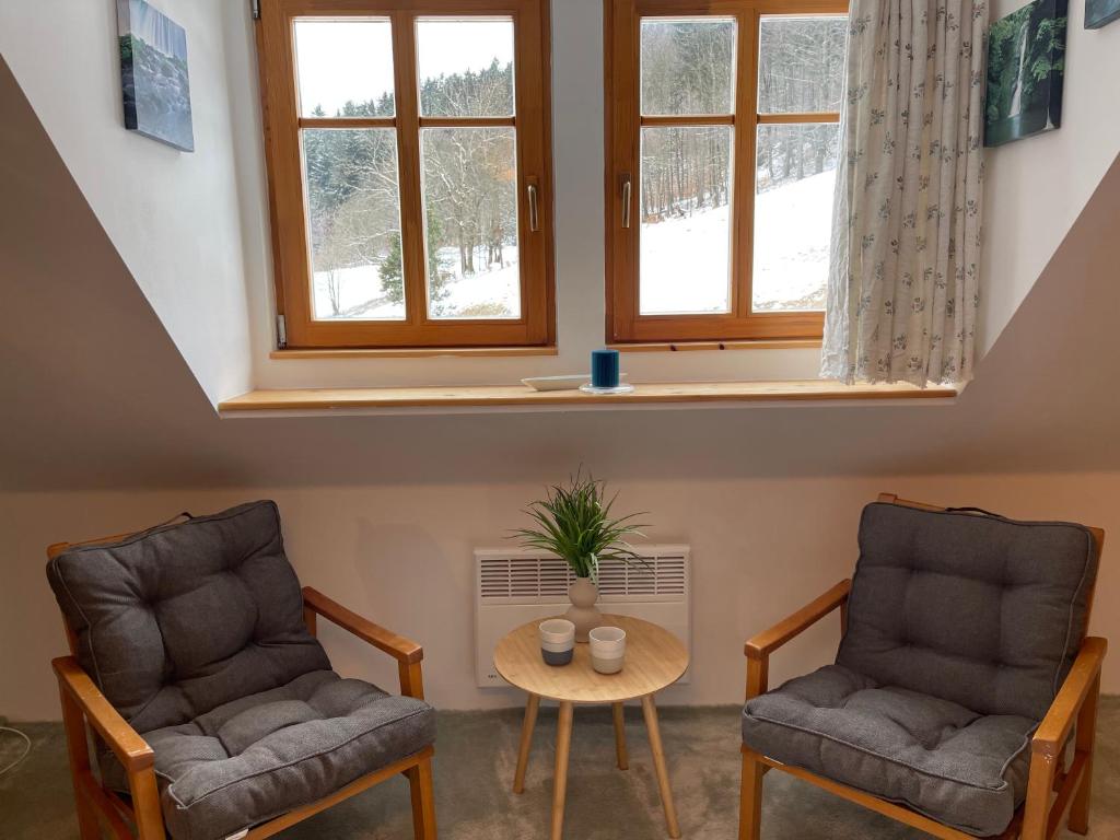 Posezení v ubytování JESTED21 Apartmány
