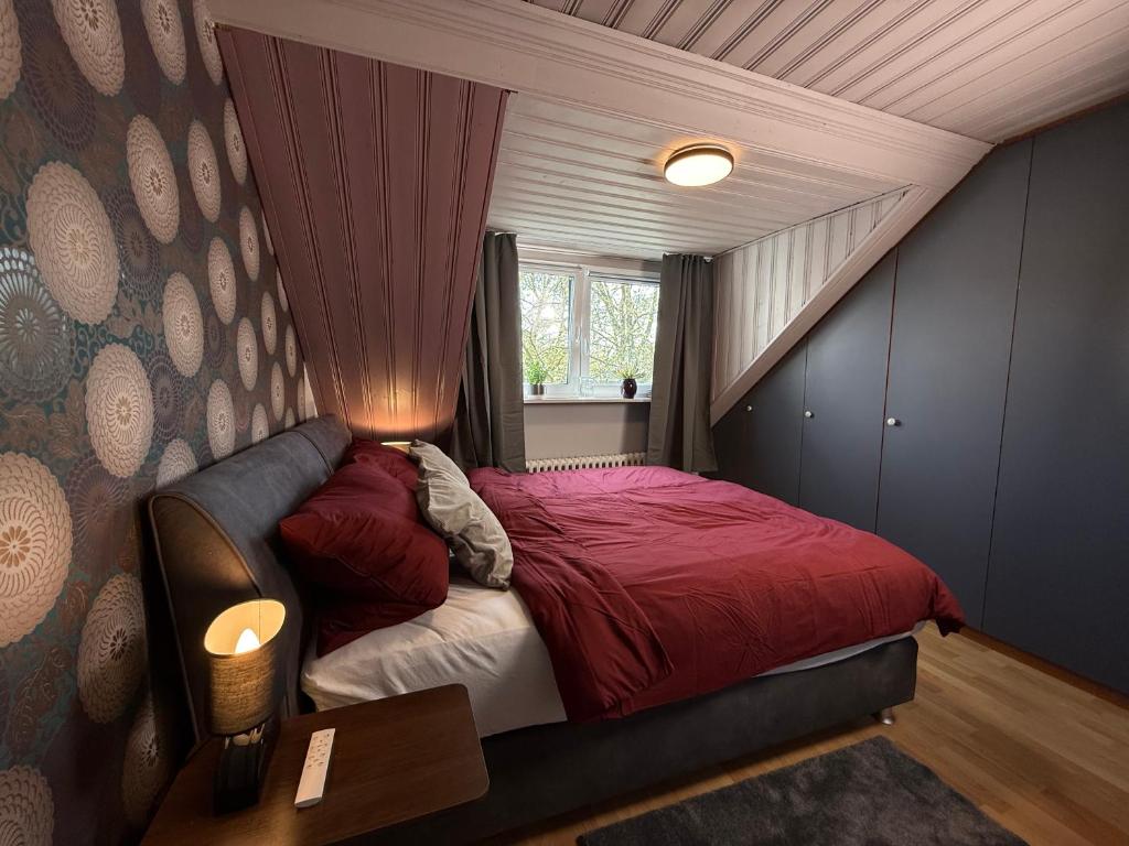 Postel nebo postele na pokoji v ubytování Lichtblick 2