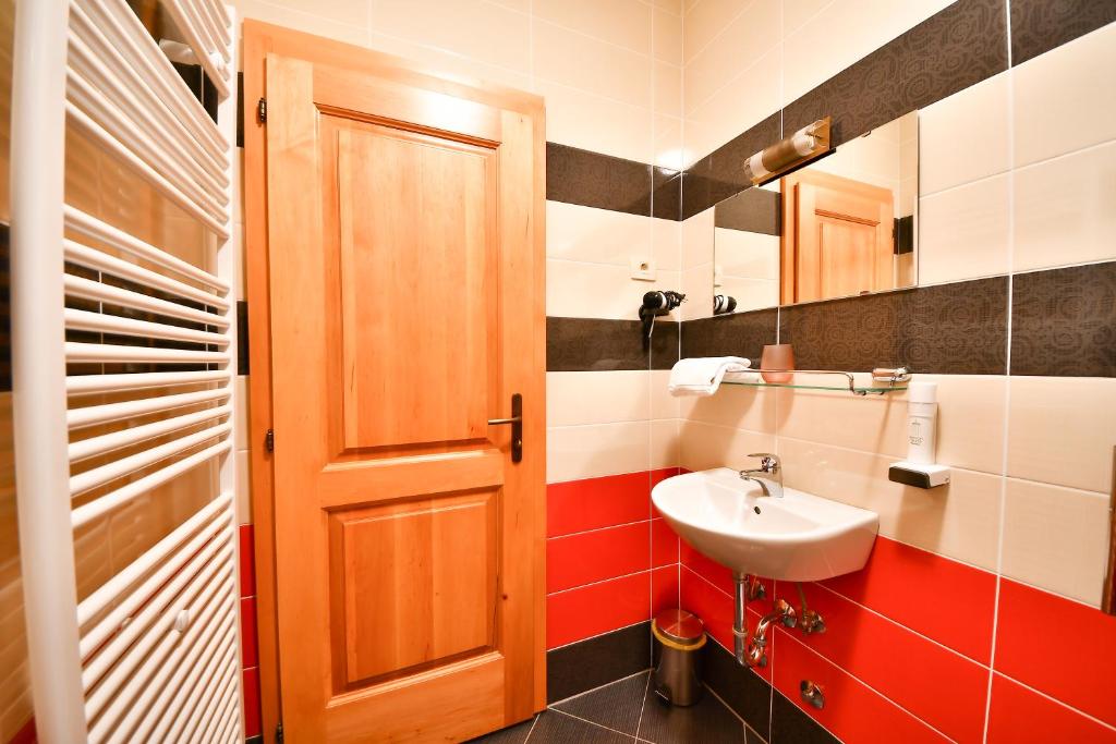 Koupelna v ubytování Farm Stay Peternelj