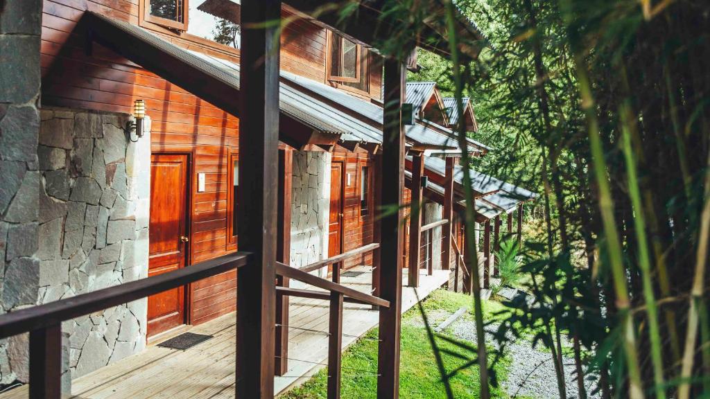 Zahrada ubytování Arbolar, Casas de Montaña- Piscina climatizada